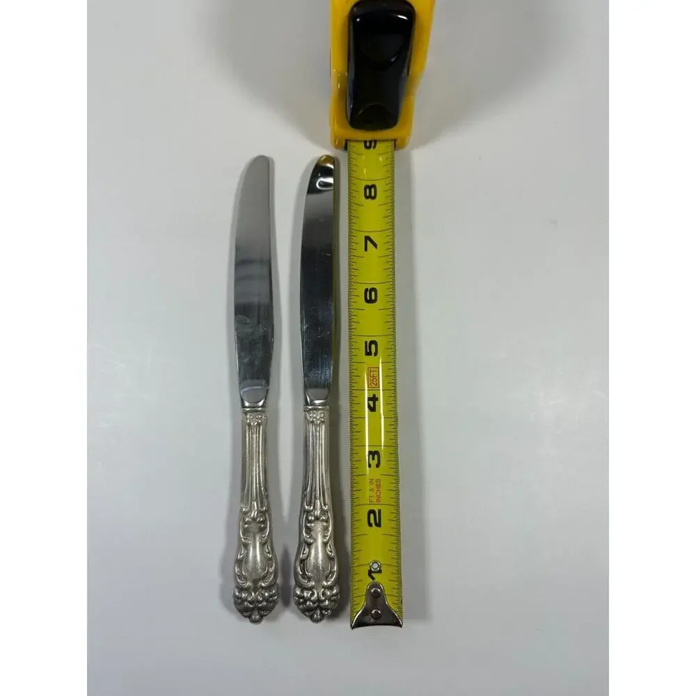 REED & BARTON Festivity Tiger Lily Silverplate Butter Knives Flatware Lot of TWO